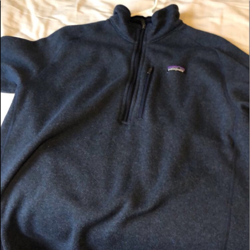 Men’s Large Patagonia Quarter zip Navy